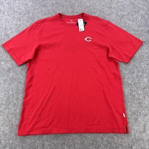 Cincinnati Reds Shirt Mens Small Red MLB Baseball Tommy Bahama Pima Cotton Tee